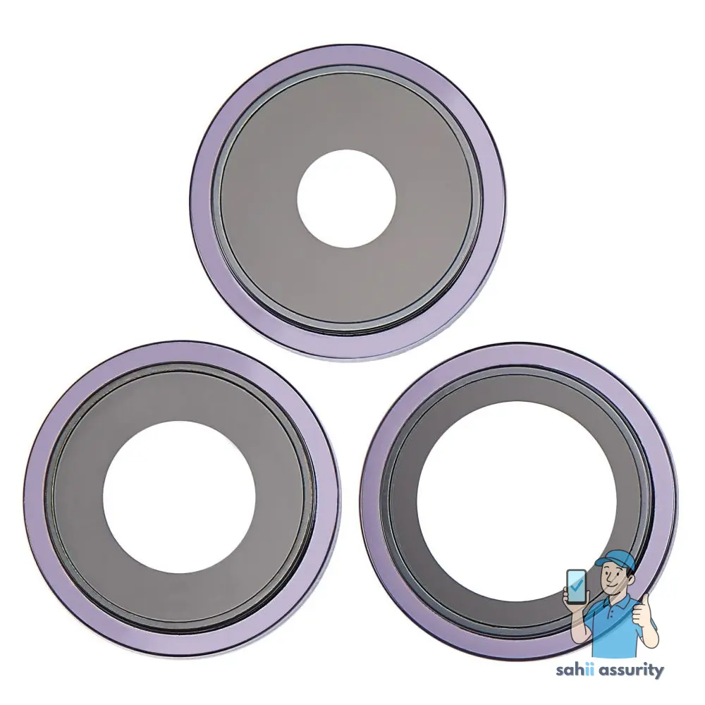 Camera Lens Glass with Frame for Apple iPhone 14 Pro Purple